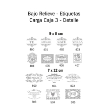 Carga Sellos y Bajo Relieve Caja N&deg;3