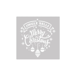 Stencil Merry Christmas 30 x 30 cm Navidad
