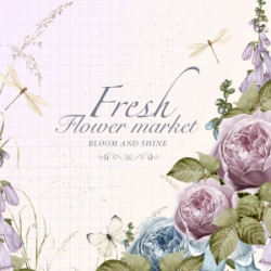 Lamina Decoupage Vintage Fresh Flower (438) 32 x 32 cm