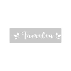 Stencil Familia 4.5 x 24 cm