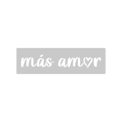 Stencil Mas Amor 4.5 x 24 cm