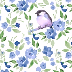 Servilleta Decoupage Pajaro en acuarelas