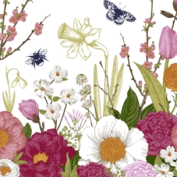 Servilleta Decoupage Momento de primavera