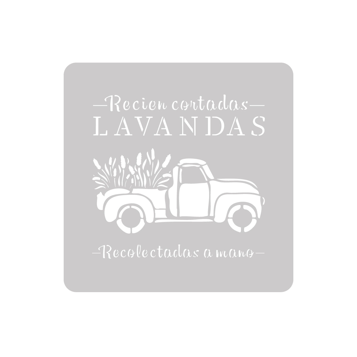Stencil Lavanda 30 x 30 cm
