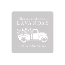 Stencil Lavanda 30 x 30 cm