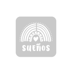 Stencil SueNos Felices 10 x 10 cm