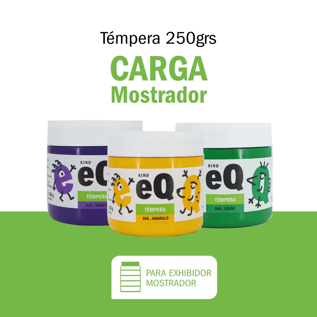 Carga Mostrador Temperas x 200 grs