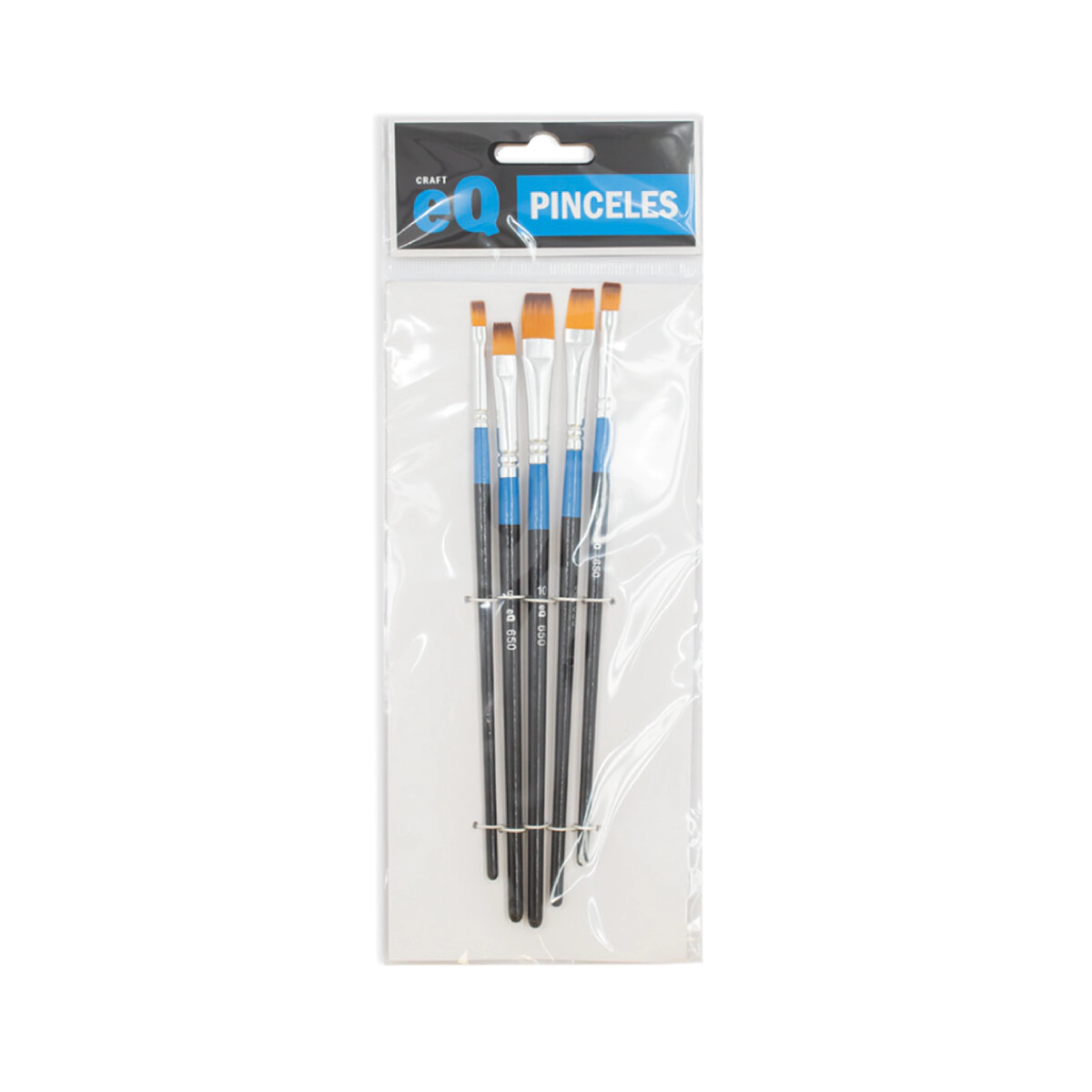 Set Pinceles Mixto plano (650) 2/4/6/8/10