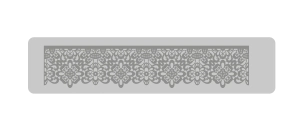 Bajo Relieve Puntilla (104) 30.5 x 7.5 cm