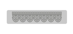 Bajo Relieve Puntilla (103) 30.5 x 7.5 cm