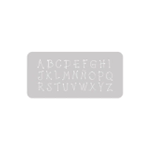 Stencil Abecedario Country 13.5 x 30 cm