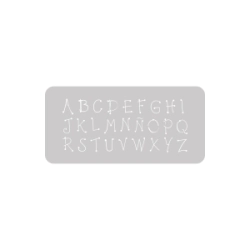Stencil Abecedario Country 13.5 x 30 cm