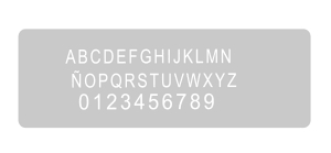 Stencil Letras y numeros 13.5 x 30 cm
