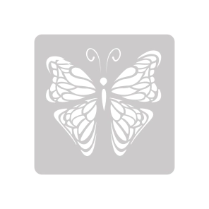 Stencil Mariposa Vintage 10 x 10 cm