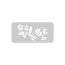 Stencil Floral 13.5 x 30 cm